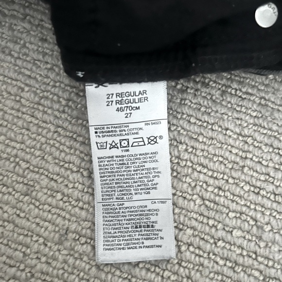 Black short Jean GAP skirt size 27 - Picture 4 of 4